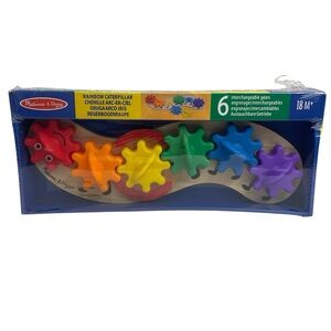 Melissa & Doug Rainbow Caterpillar 6 Interchangeable Gears NEW